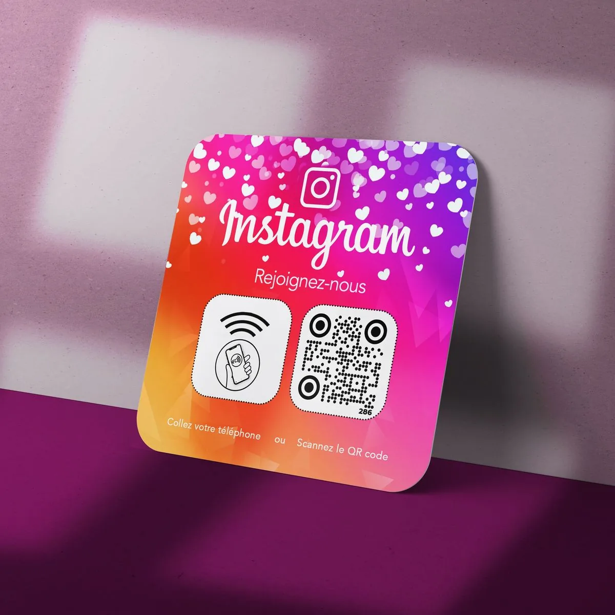 Plaque NFC Instagram
